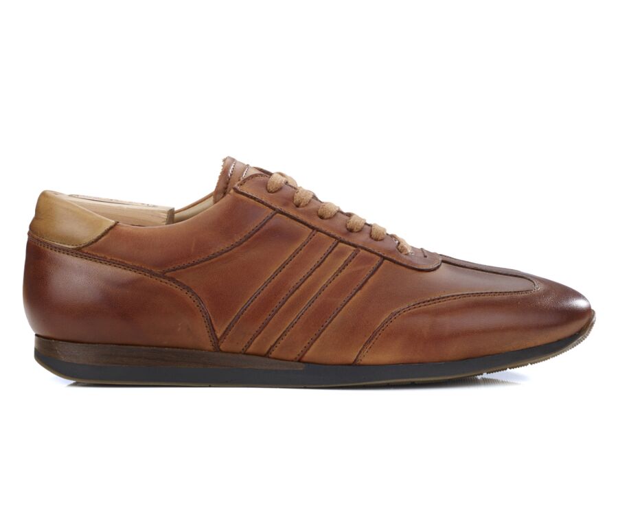 Patina Cognac Men s Trainers Bockara Bexley