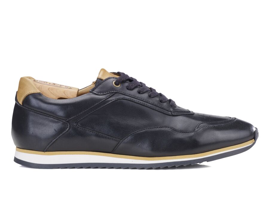 Patina Black Men's Trainers - WAYGARA