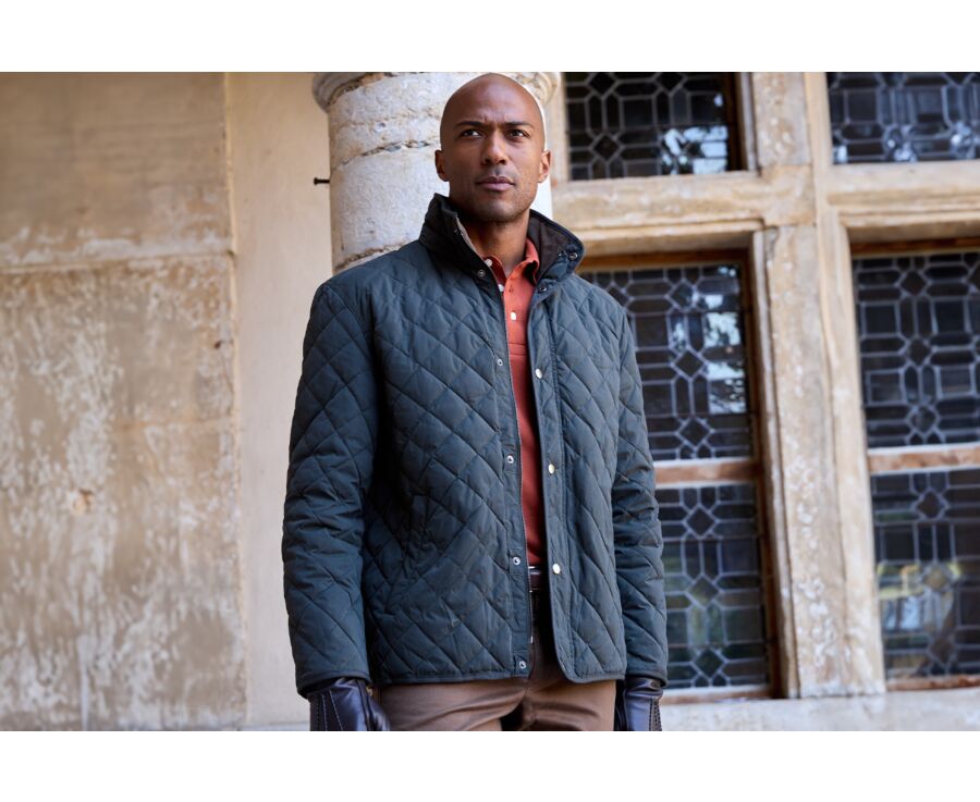 Dark Green Quilted Jacket - TORSTEN II