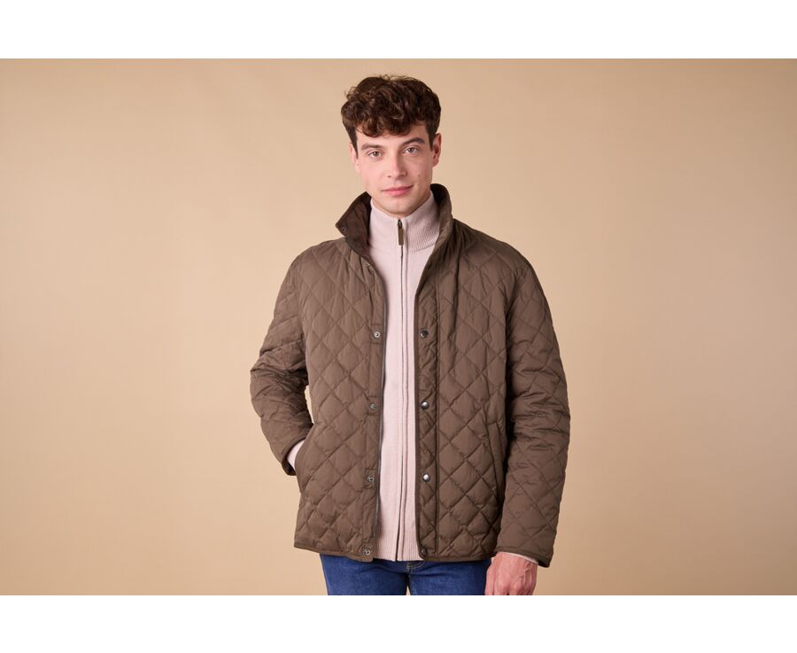 Chocolate Quilted Jacket - TORSTEN II