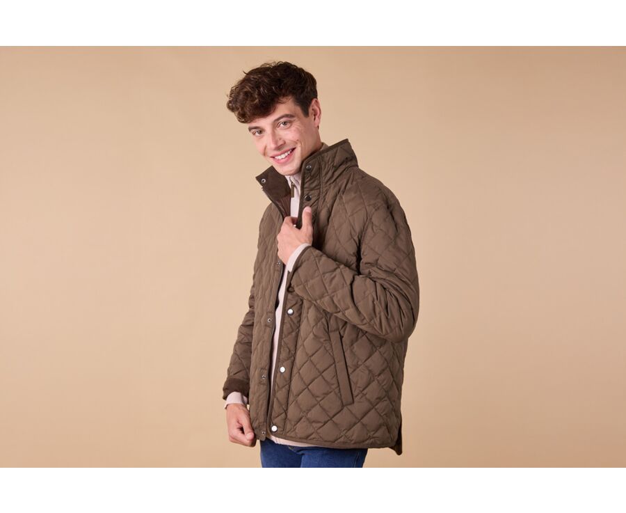 Chocolate Quilted Jacket - TORSTEN II