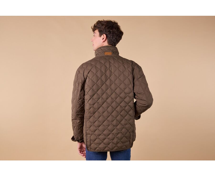 Chocolate Quilted Jacket - TORSTEN II
