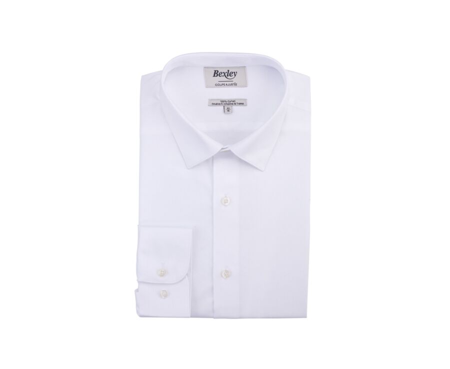 White Twill cotton shirt - CAUBERT