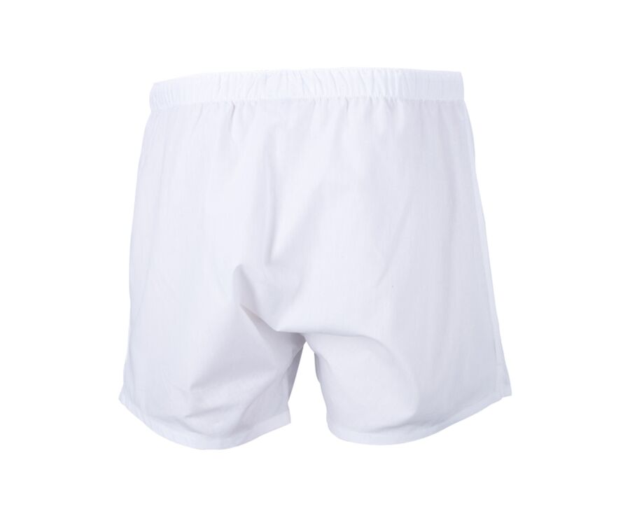 Box of 2 Plain white/printed navy and beige Men's boxer shorts - ELON