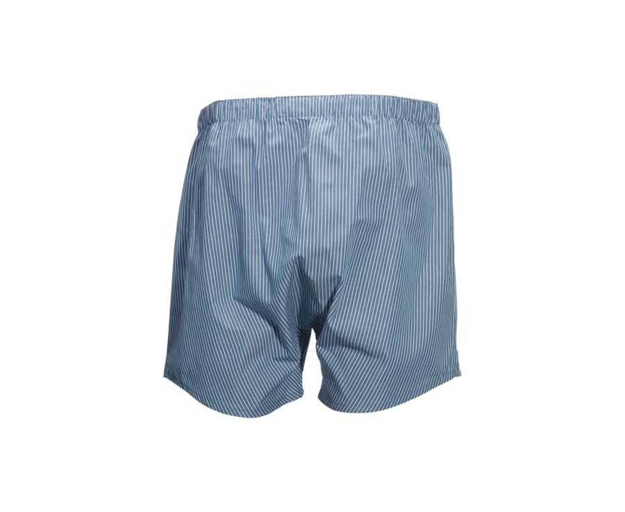 Box of 2 boxer Light Blue and Green and White Striped - ELON
