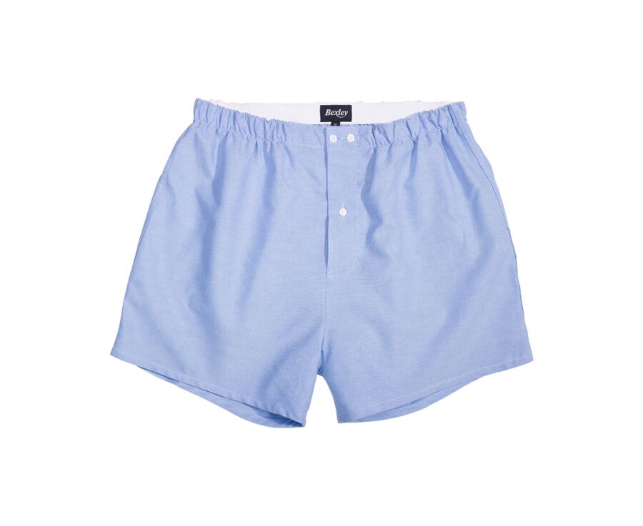 Box of 2 boxer Light Blue and Green and White Striped - ELON