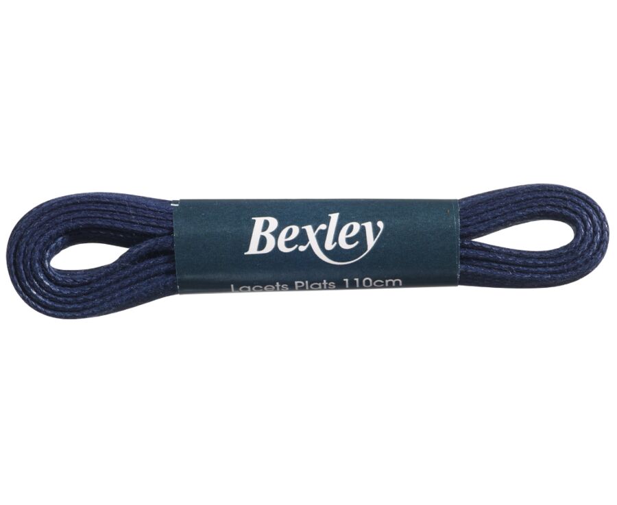 1 pair of Navy shoelaces for leather trainers