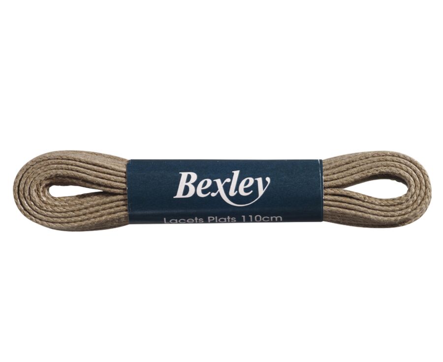 1 pair of Taupe shoelaces for leather trainers