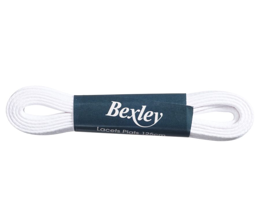 1 pair of White shoelaces for men's trainers