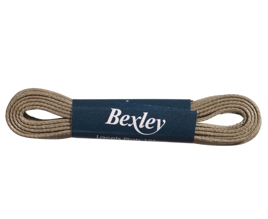 1 pair of Taupe shoelaces for men's trainers