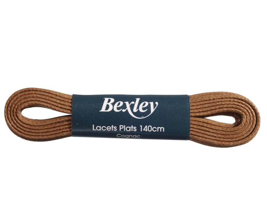 1 pair of Cognac shoelaces for men's high top trainers