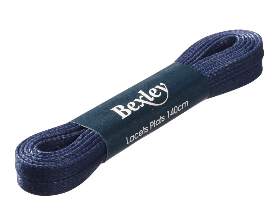 1 pair of Navy shoelaces for men's high top trainers