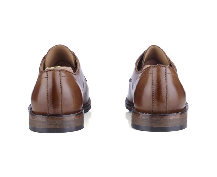 Patina Hazelnut Derby Shoes - EASTLING PATIN