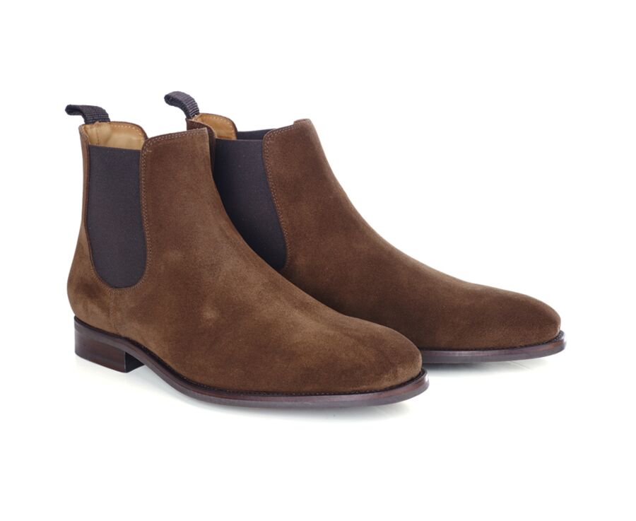 Havana Suede Leather Chelsea Boots - ALDERTON GOMME