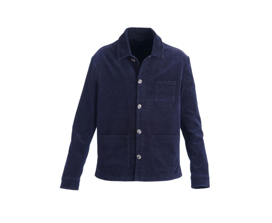 Men's Corduroy Navy Jacket - FIDÉLIEN