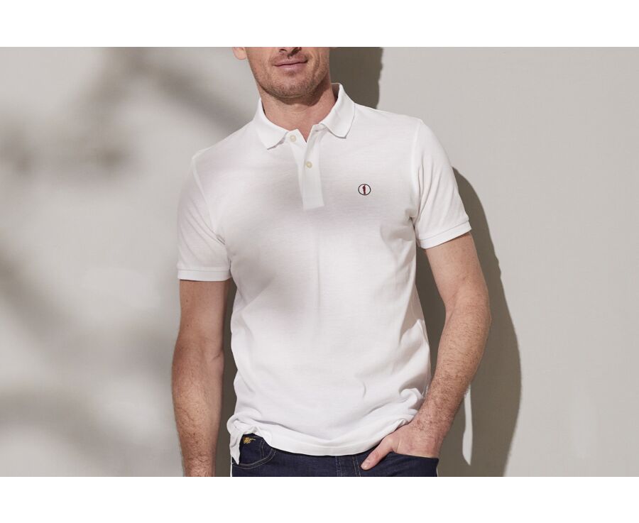 White Light Men's polo shirt - ALSTON