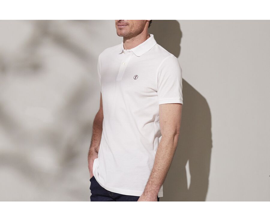 White Light Men's polo shirt - ALSTON