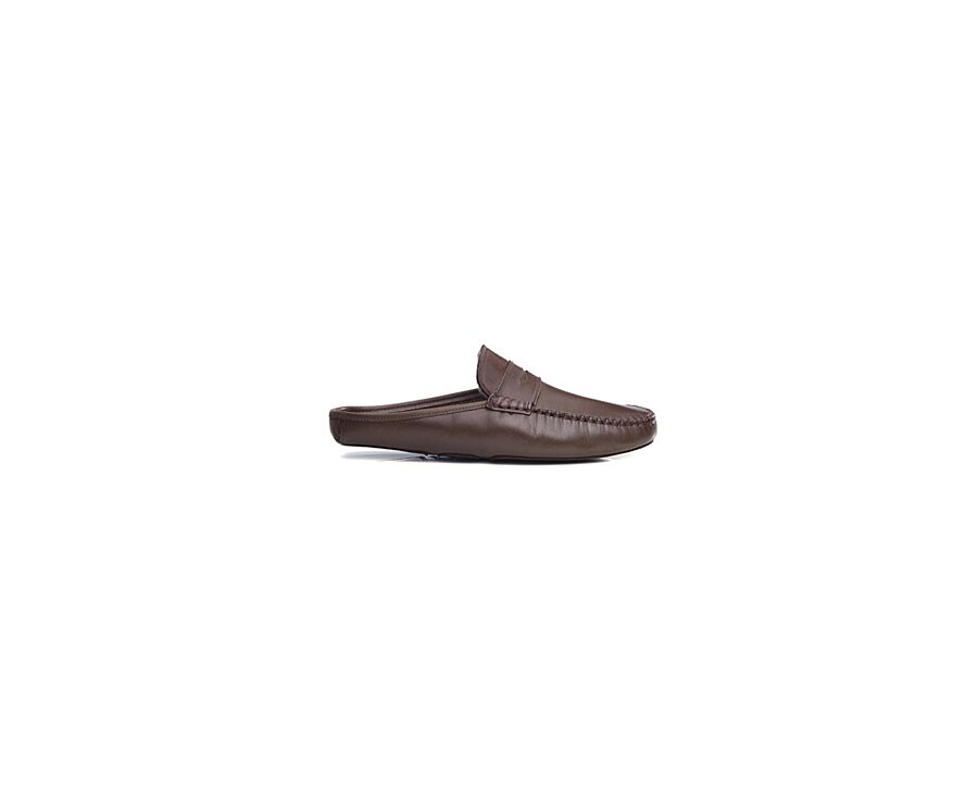 Chocolate Wool Lining Mules slippers