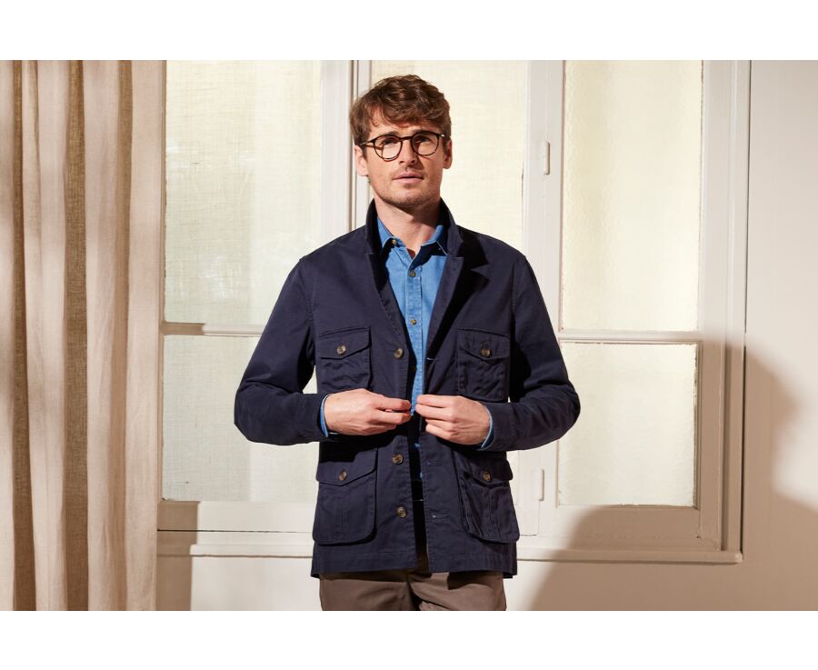 Men cotton 2025 washed jacket