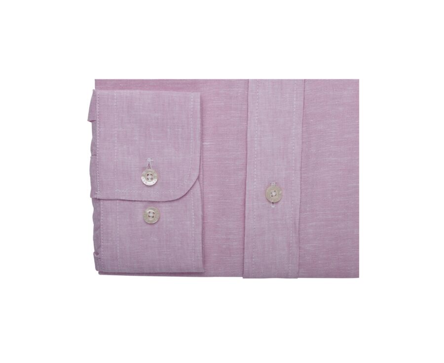 Pink Chambray cotton/linen shirt - COLTEN