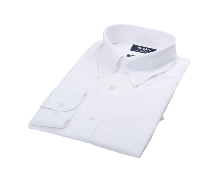 White Chambray cotton/linen - COLTEN