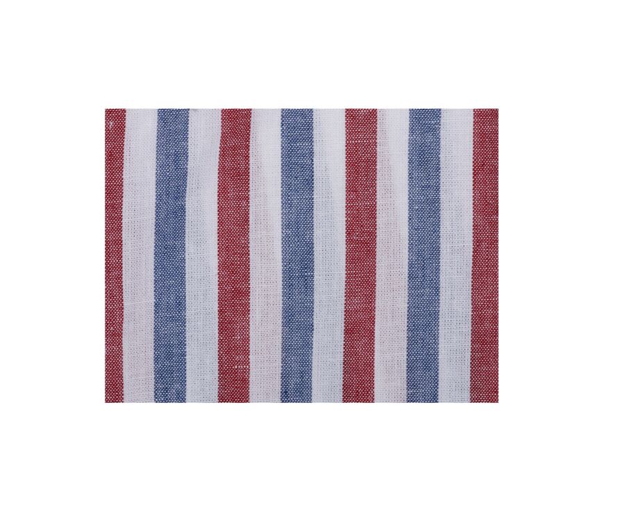 Vintage Red and Blue Chambray  cotton/linen  - COLTEN