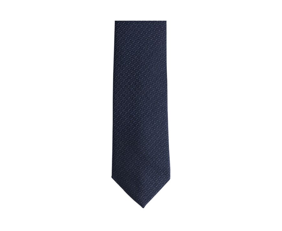 Navy and Blue Silk Tie