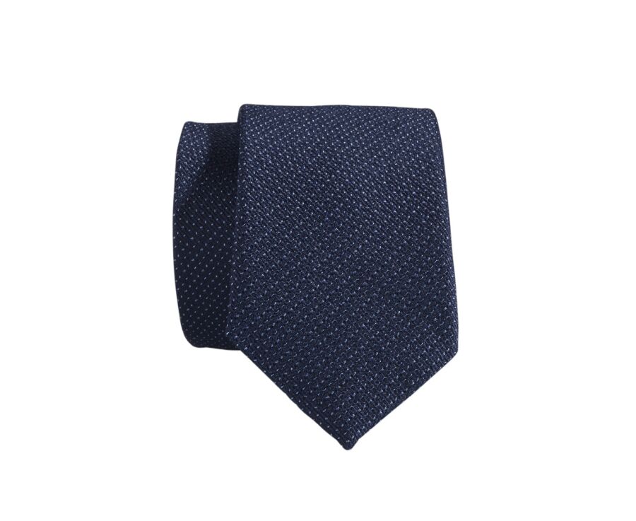 Navy and Blue Silk Tie