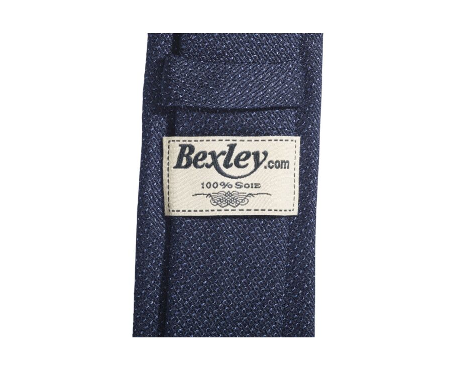 Navy and Blue Silk Tie