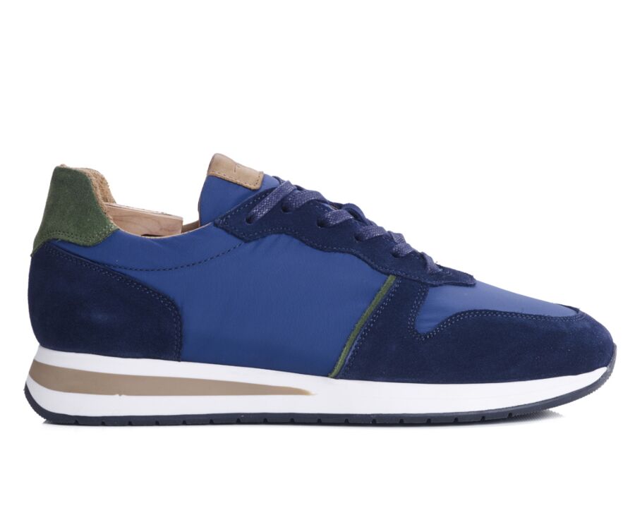 Navy suede and Green Men s Trainers Murtoa Bexley