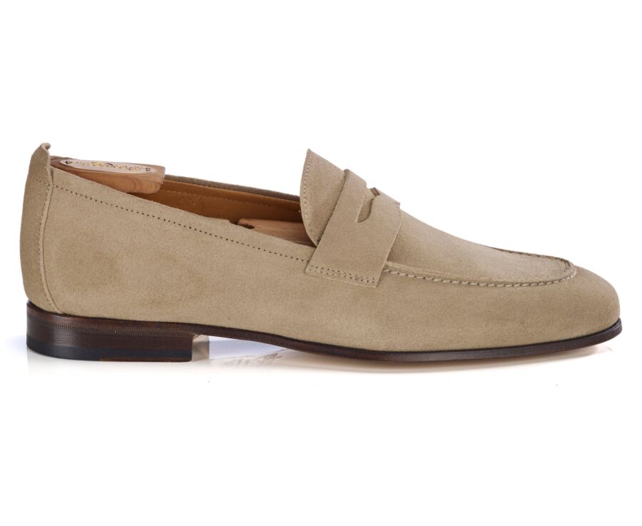 Men’s Loafer - Dark Beige Suede - CEVIO