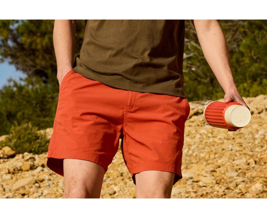 Men’s Basque red swim shorts - BRENTAN