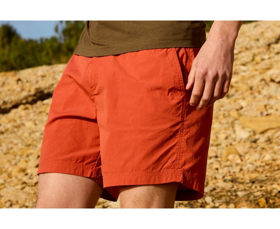 Men’s Basque red swim shorts - BRENTAN