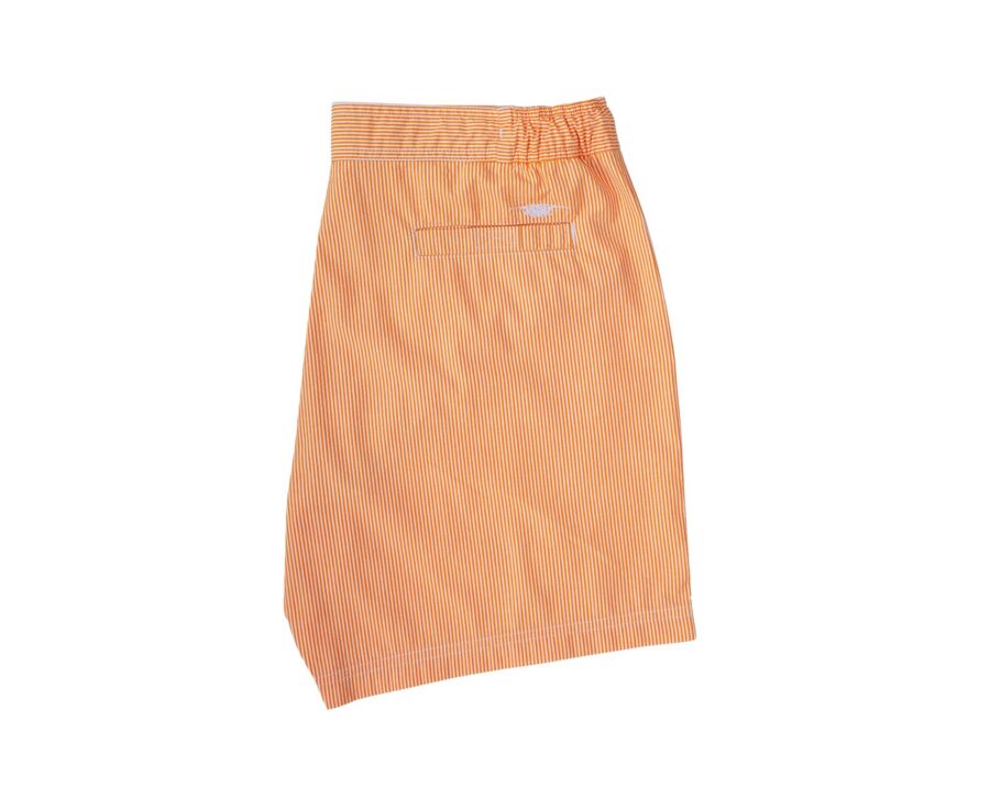Orange stripes Men's swim short - BRENTAN