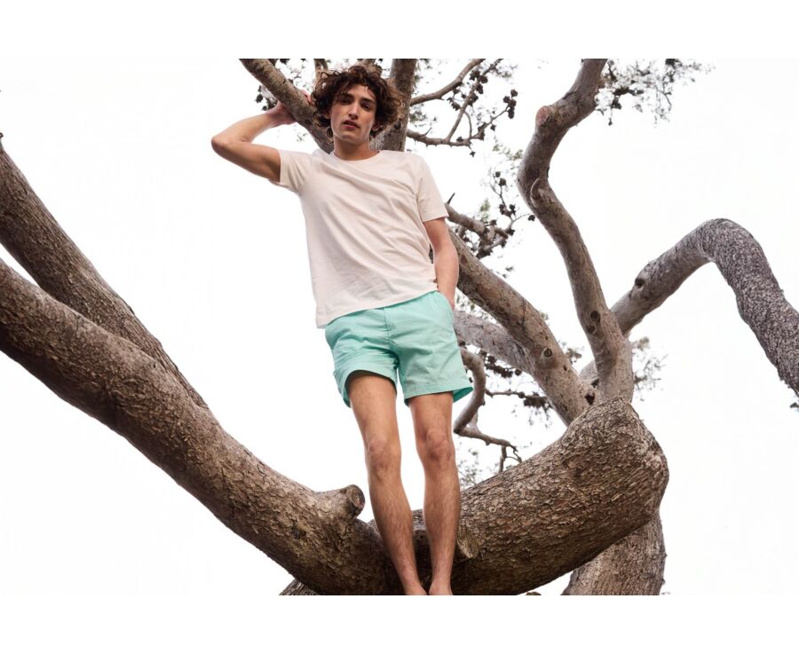 Navy stripes Men's swim short - BRENTAN