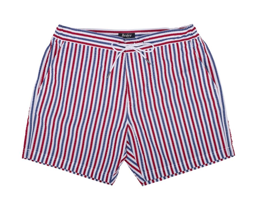 Blue White & Red stripes Men's swim short - BRENTAN