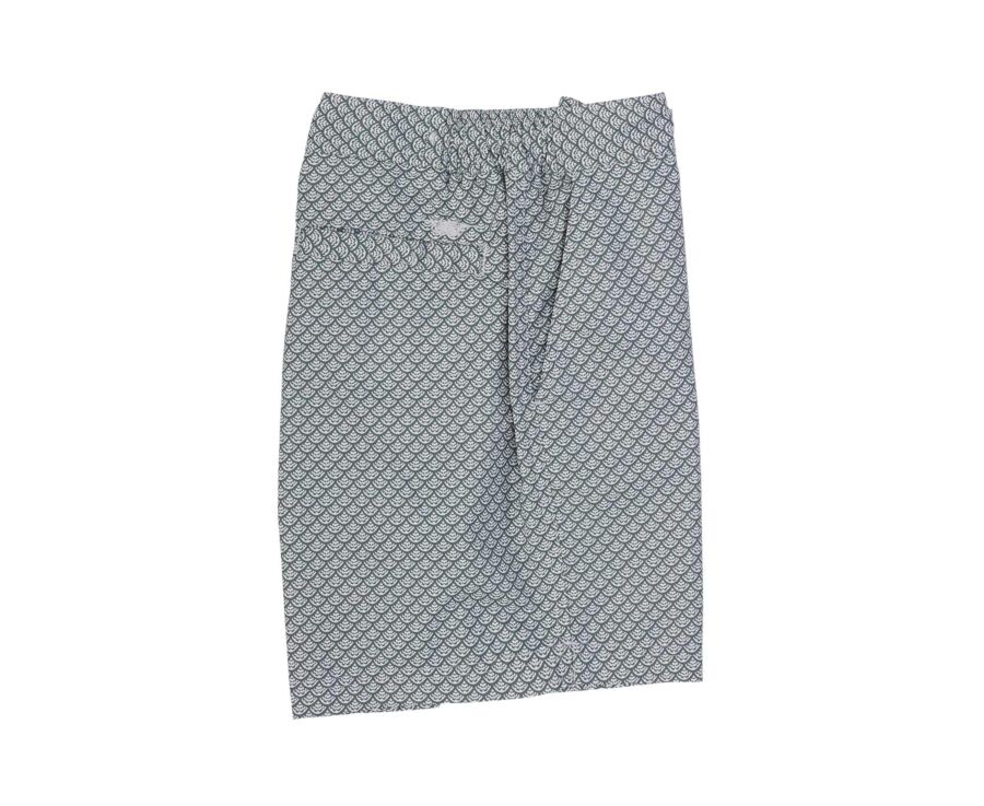 Men’s sage green patterned swim shorts - BRENTAN