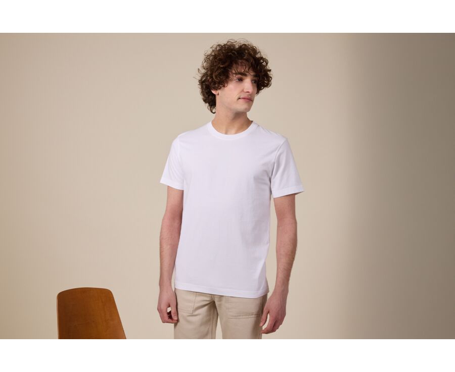 Men’s organic cotton T-shirt - White - EDGAR III