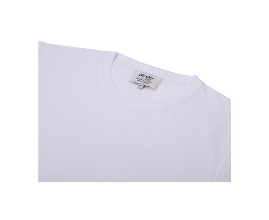 White organic cotton plain t-shirt - EDGAR III