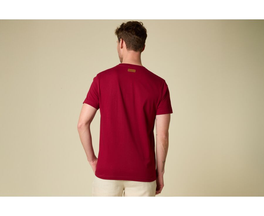 Men’s organic cotton T-shirt - Burgundy - EDGAR III