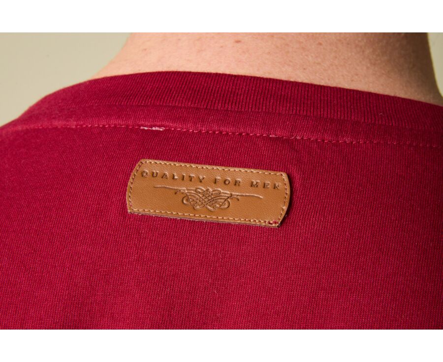 Men’s organic cotton T-shirt - Burgundy - EDGAR III