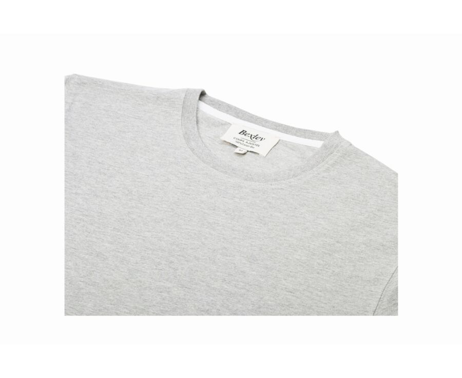 Men’s organic cotton T-shirt - Light Grey Melange - EDGAR III