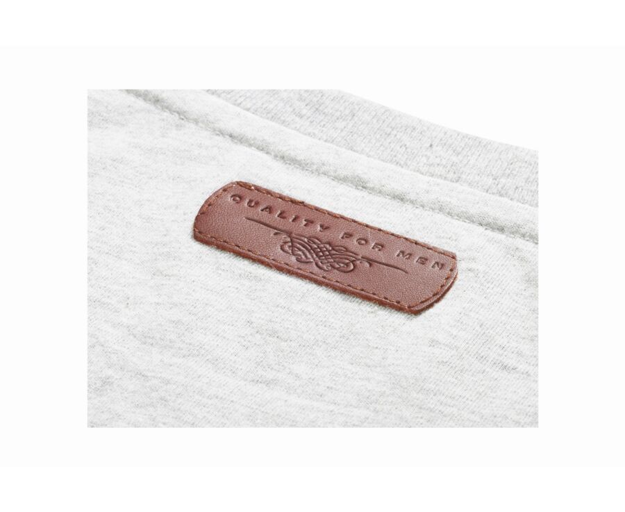 Men’s organic cotton T-shirt - Light Grey Melange - EDGAR III