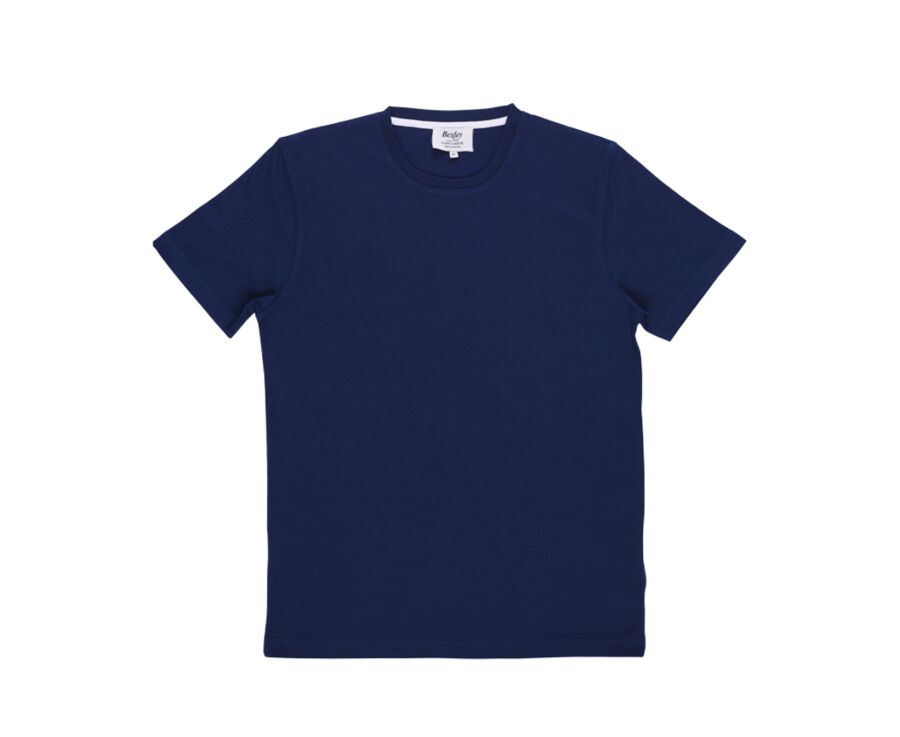Navy organic cotton plain t-shirt - EDGAR III