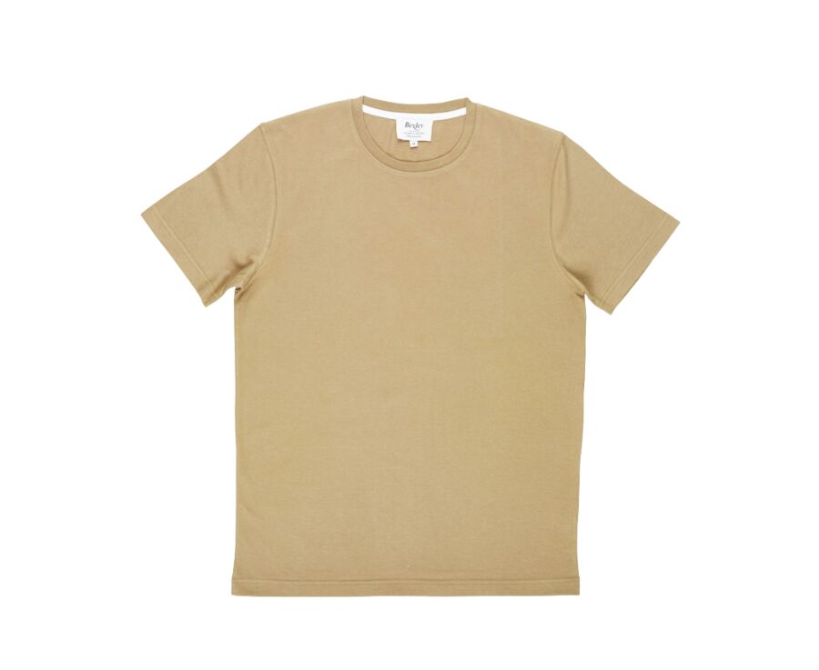 Light Khaki organic cotton plain t-shirt - EDGAR III