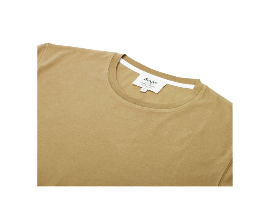 Light Khaki organic cotton plain t-shirt - EDGAR III