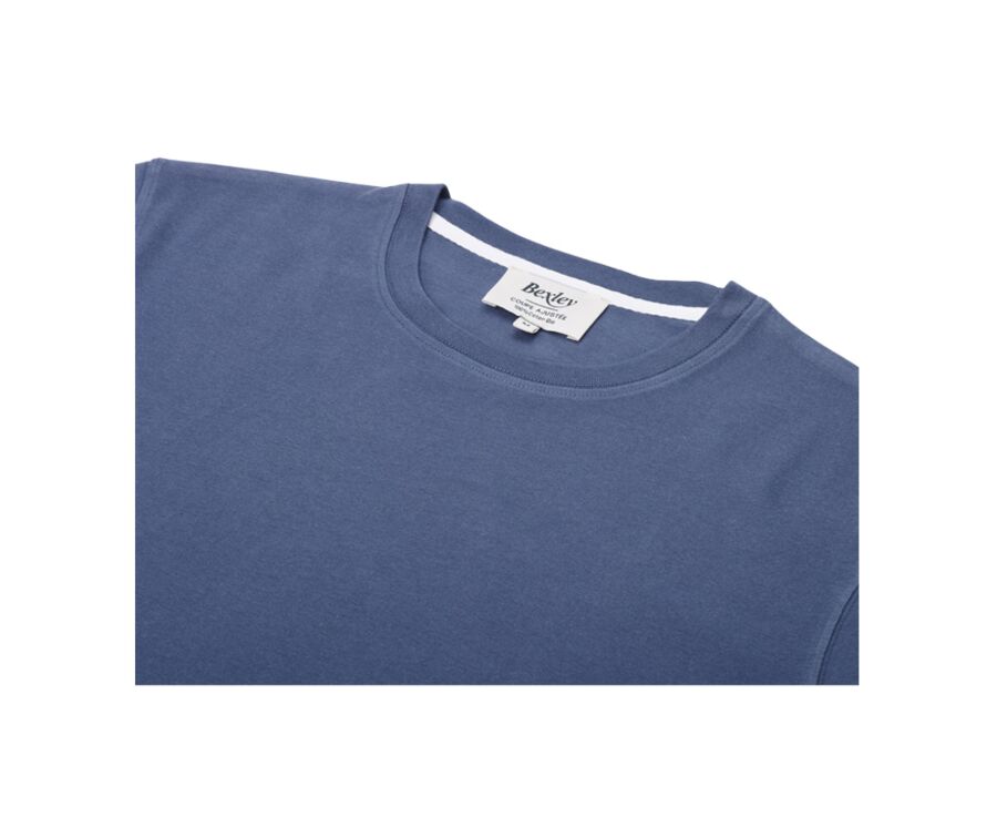Men’s organic cotton T-shirt - Grey  Blue - EDGAR III
