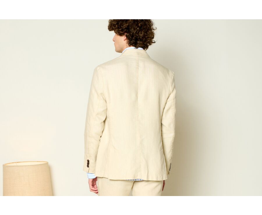 Light Beige Linen Blazer - LUBIN