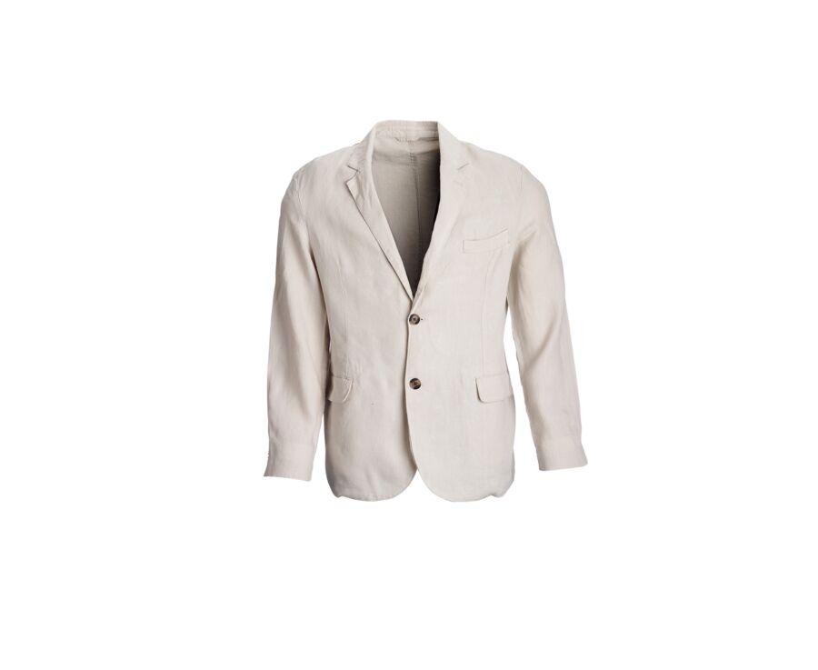 Light Beige Linen Blazer - LUBIN