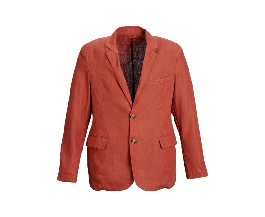 Terracotta Linen Blazer